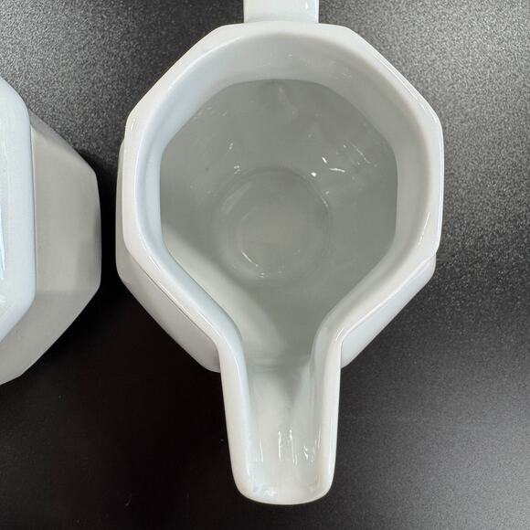 Vintage Bareuther Cream and Sugar Set White Bavaria Germany - Picture 6 of 14